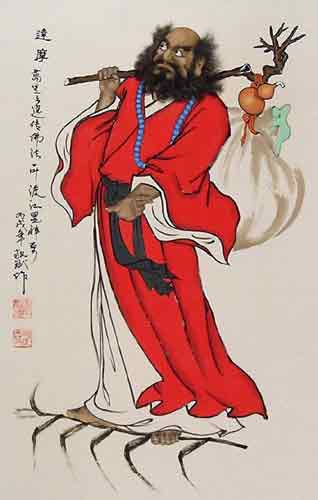 bodhidharma-with-his-staff
