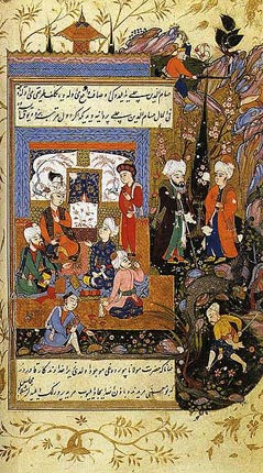 Jalal ad-Din Rumi gathers Sufi mystics