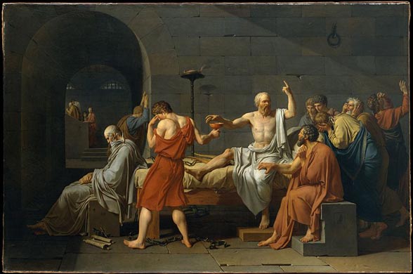 The Death of Socrates, by Jacques-Louis David (1787)